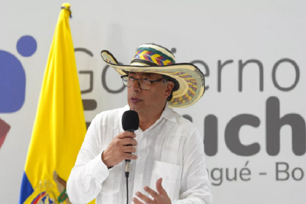 El presidente de Colombia Gustavo Petro.